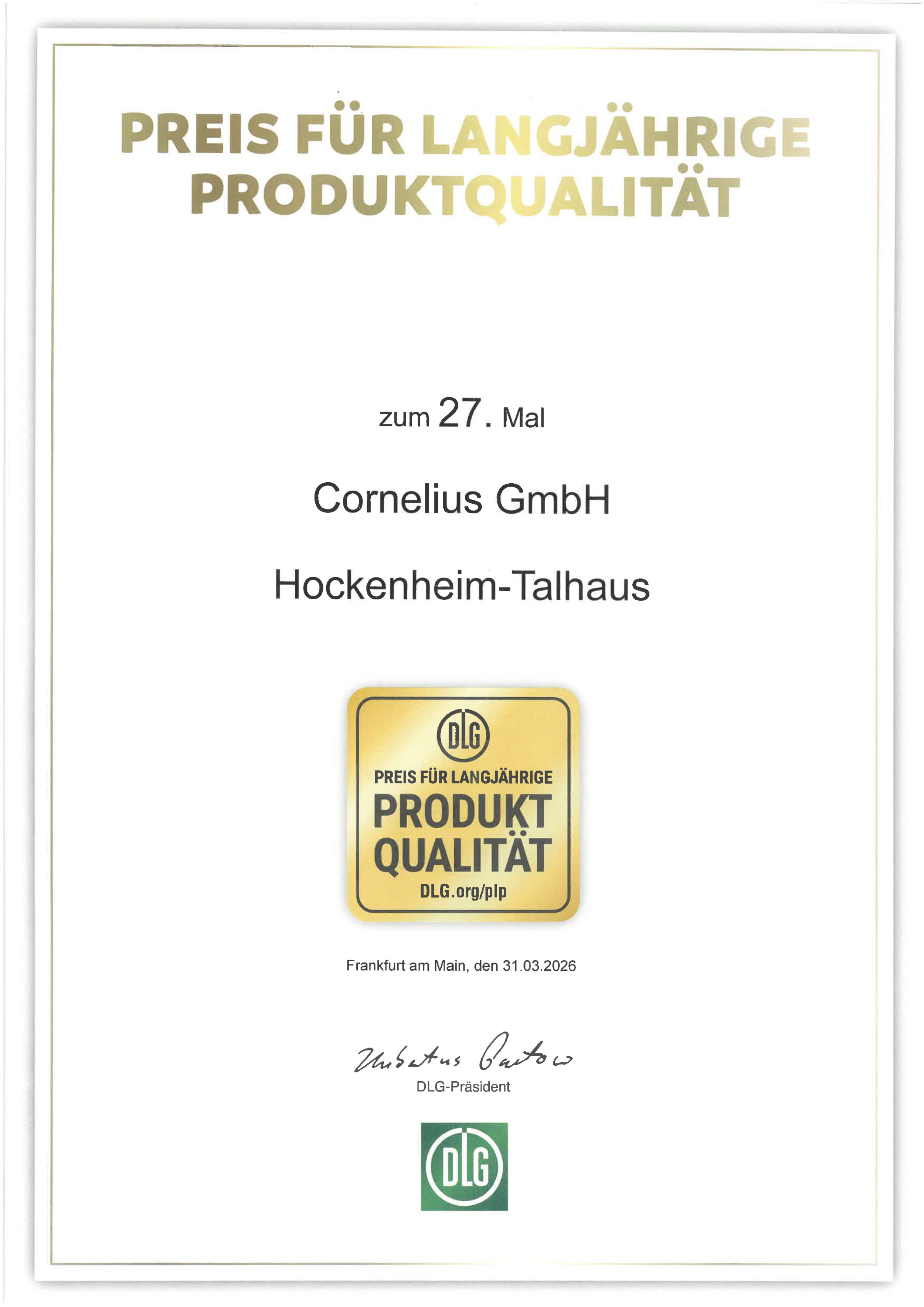 Cornelius Urkunde 12