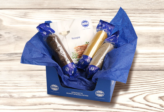 Cornelius Probierpaket mit Pfälzer Leberwurst, Pfälzer Bauernblutwurst und Delikatessleberwurst