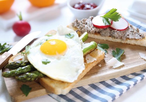 Frühstück mit Spargel