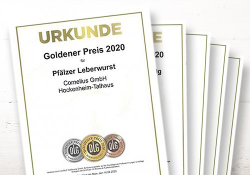 TRAUMHAFT - 12 x GOLD für CORNELIUS bei der DLG Prämierung 2020